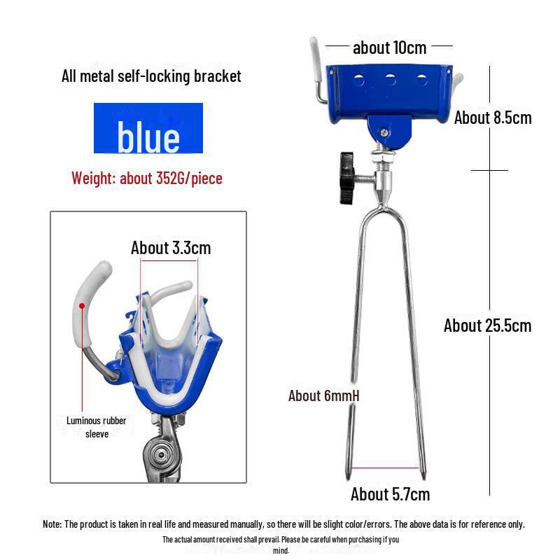 

Универсальный двухцелевой кронштейн для удилищ для использования на море и на суше all-metal self-locking model, 1