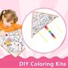 3Pcs DIY Kite Set - Easy To Fly White Kites with Swivel Line, Perfect for Kids' Outdoor Activities In Parks Beaches Grasslands
