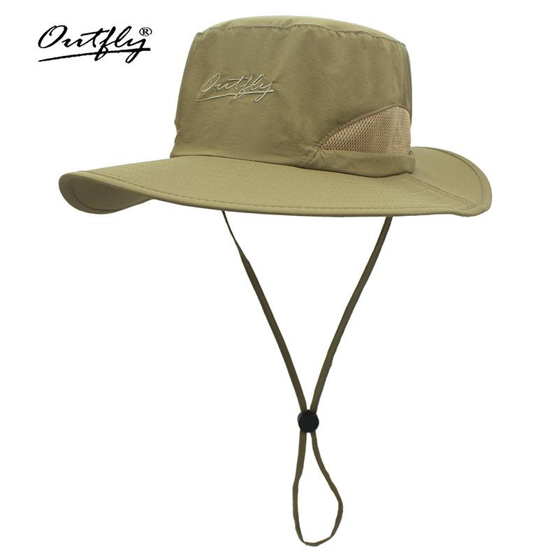 Spring and Summer Oval Brim Outdoor Sunscreen Bucket Hat Hiking Hiking Hiking Hiking Hiking Fishing Sun Hat