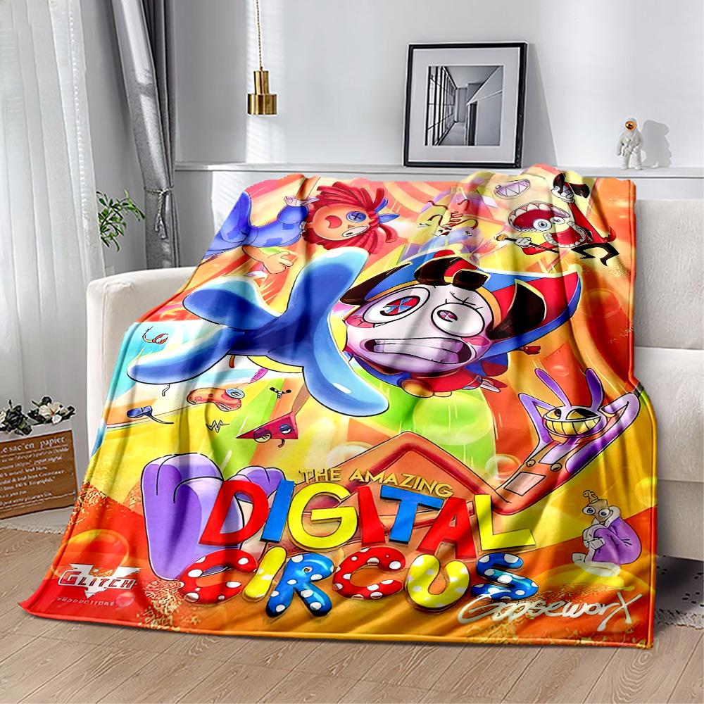 Digital Circus13 Blankets Are Suitable for Living Rooms,making Them an Ideal Choice for Outdoor Travel and Gifts.