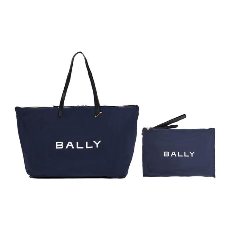 

Bally Однотонная Минималистичная Сумка-тоут с Принтом Букв на Молнии Большой Вместимости из Переработанного Полиэстера Сумка для Покупок Сумка через Плечо Сумка Ручная Сумка Большая 6305722 Basic Set (Bag+Dust Bag)