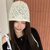 Handcrochet Flower Hat for Women Casual Beanies Hat Shopping Photography Skull Hat Travel Headwear Hollowout Vacation Hat