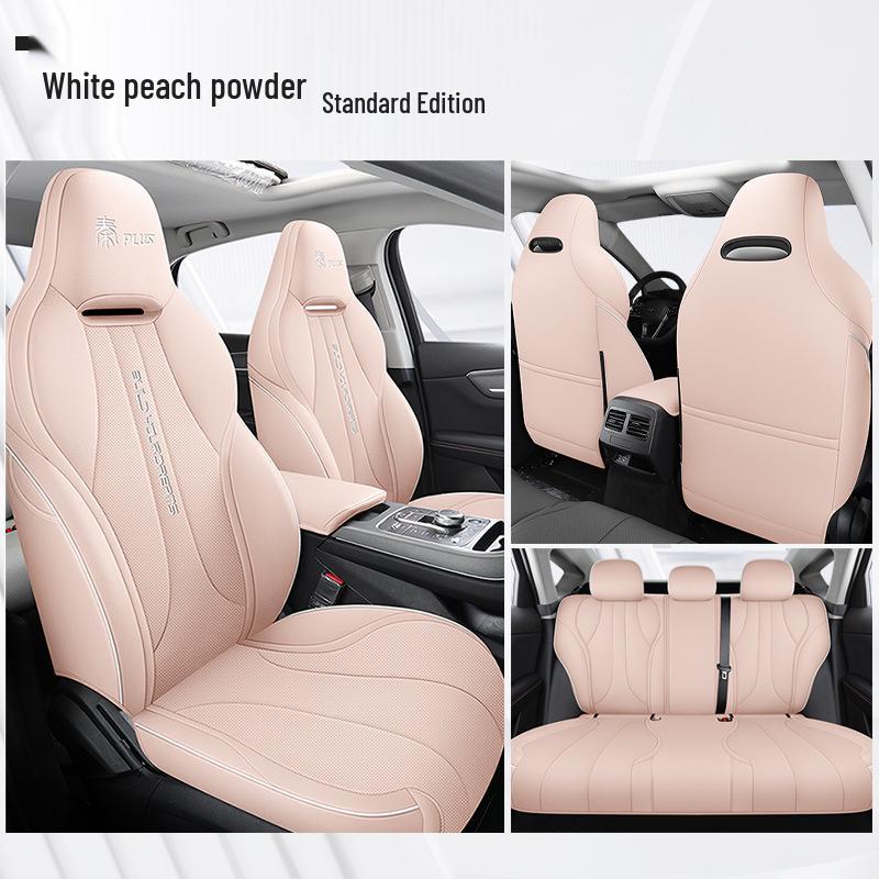 DJGY Sportovní kožený potah sedadla pro BYD Qin PLUS - Celoroční polštář