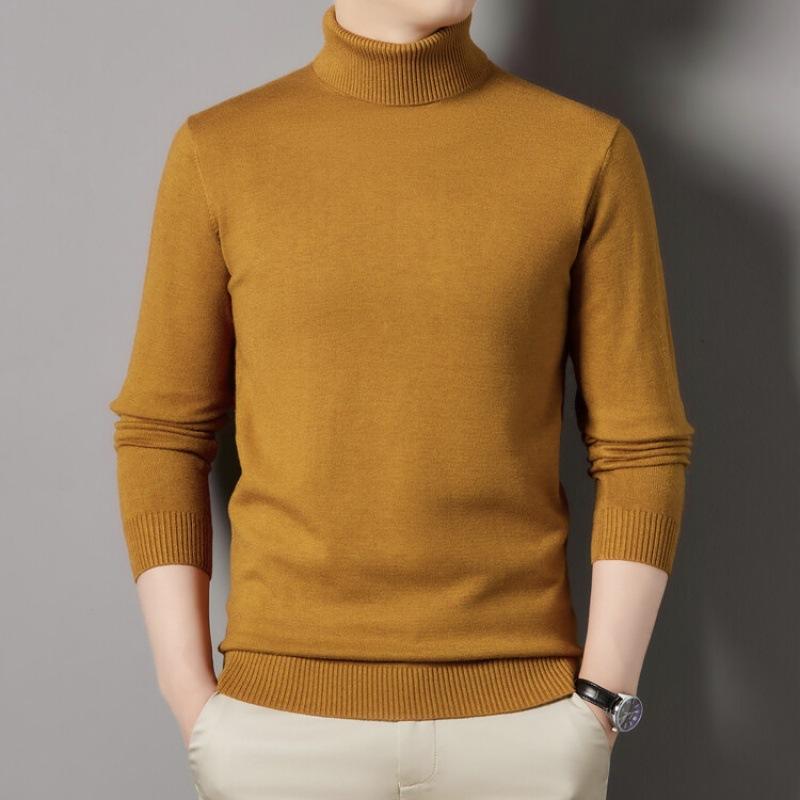 Neuer Stehkragen-Pullover für Herren, Strickpullover, Winter-Halb-Stehkragen-Bottom-Shirt mit langen Ärmeln, trendig, lässig