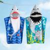Children Bathing Stuff Kids Hooded Cape Towel Boy Shark Bathrobe Baby Dinosaur Bath Towel Girls Unicorn Beach Towel Wrap Blanket