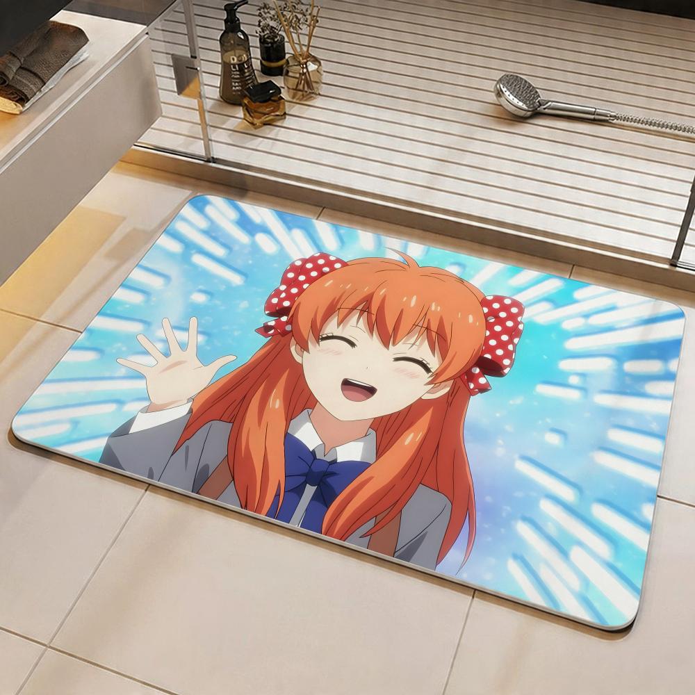 Anime Monthly Girls' Nozaki-kun Floor Mat Eco Diatomite Antibacterial Odor-Resistant Floor Mat & Drain Pad for Kitchen &Bathroom