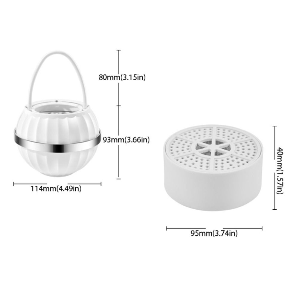 PP Material Portable Plastic Bathtub Water Filter Splash-proof Design Efficient Filter Hanging Tub Faucet Filter