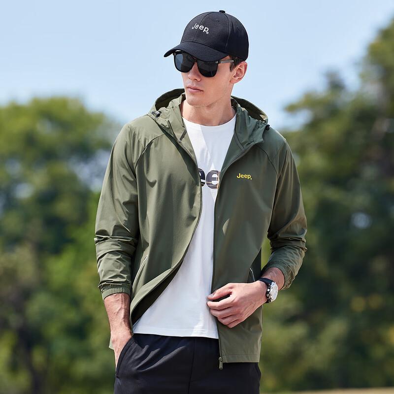 JEEP Men's Summer Lightweight UV Protection Jacket