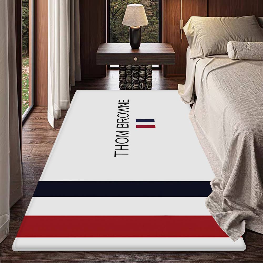 Modemarke T-ThomS B-BrownS Fußmatte Rechteckig Anti-Rutsch Zuhause Weich Badezimmer-Matte Eingangstür Innen Außen Matte Hotel Dekor Matte 100cm x 150cm