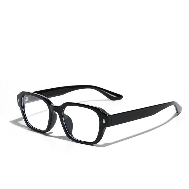 Glasses Square Flat Glasses Women'S Beige Plain Glasses Square Frame Glasses Men