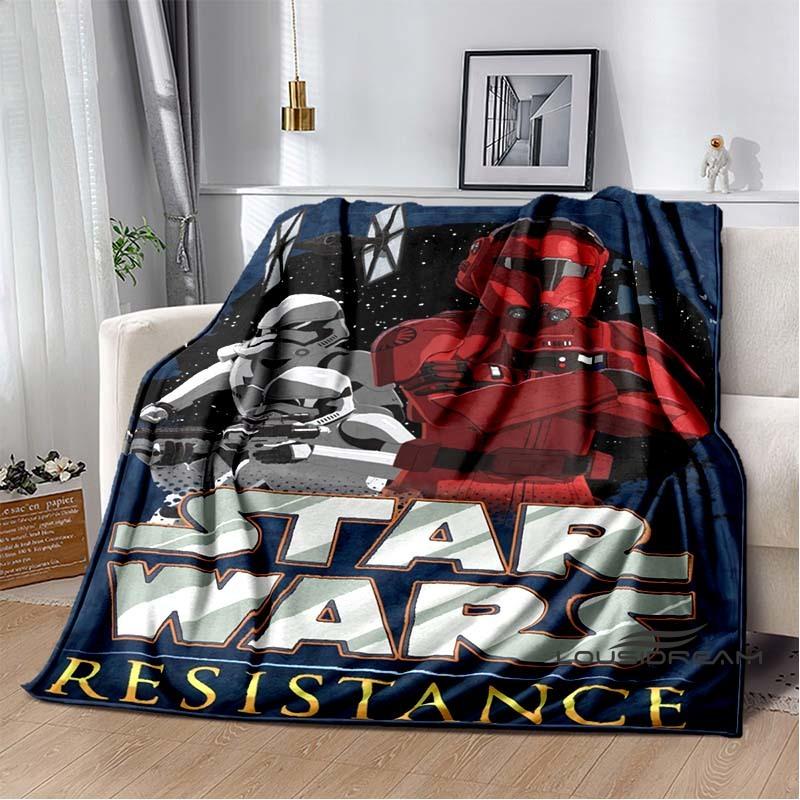 

This classic science fiction movie Star Wars blanket is suitable for use on sofas, beds, travel, camping, and also makes a great 75x90cm