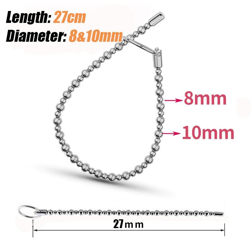 Pánské penisové kuličky Elektrický šok Uretrální dilatátor Nerezový masážní přístroj prostaty BDSM Zpoždění Masturbace Sexuální hračky pro muže