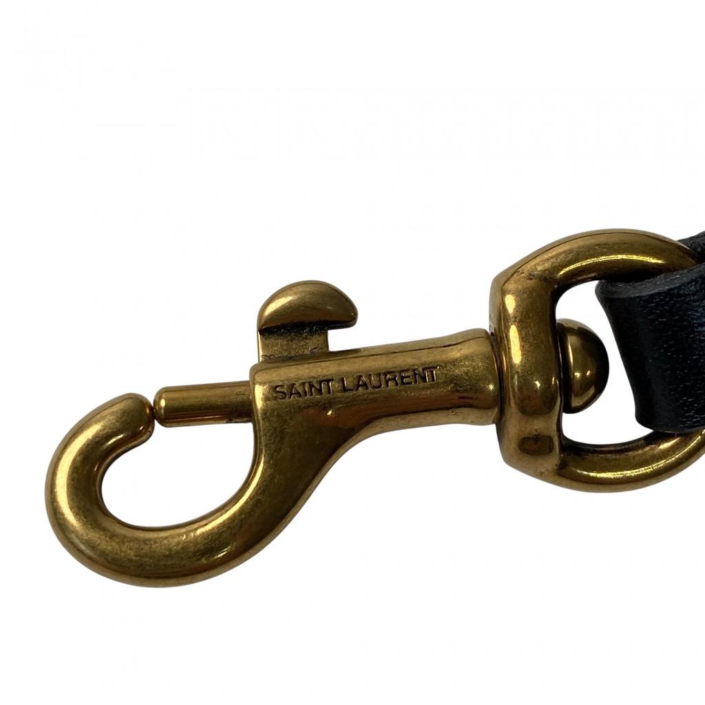 Geantă de umăr SAINT LAURENT folosită negru Rafie Femei