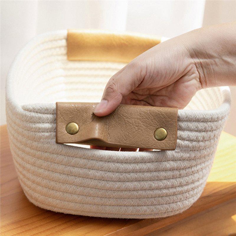 Desktop Woven Multi-Functional Storage Basket Household Small Objects Snacks Sundries Basket