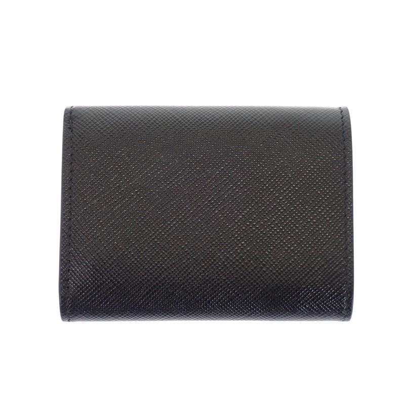 PRADA  2MH021_QHH_F0002 Tri-fold wallet black Safiano mens