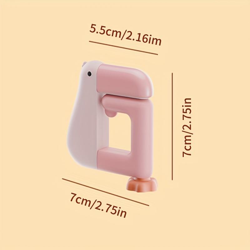 1 Duck-shaped Backpack Hook - Cute Cartoon Design, Adjustable Door-Hanging Organizer with White & Yellow Plastic Hooks Suitable