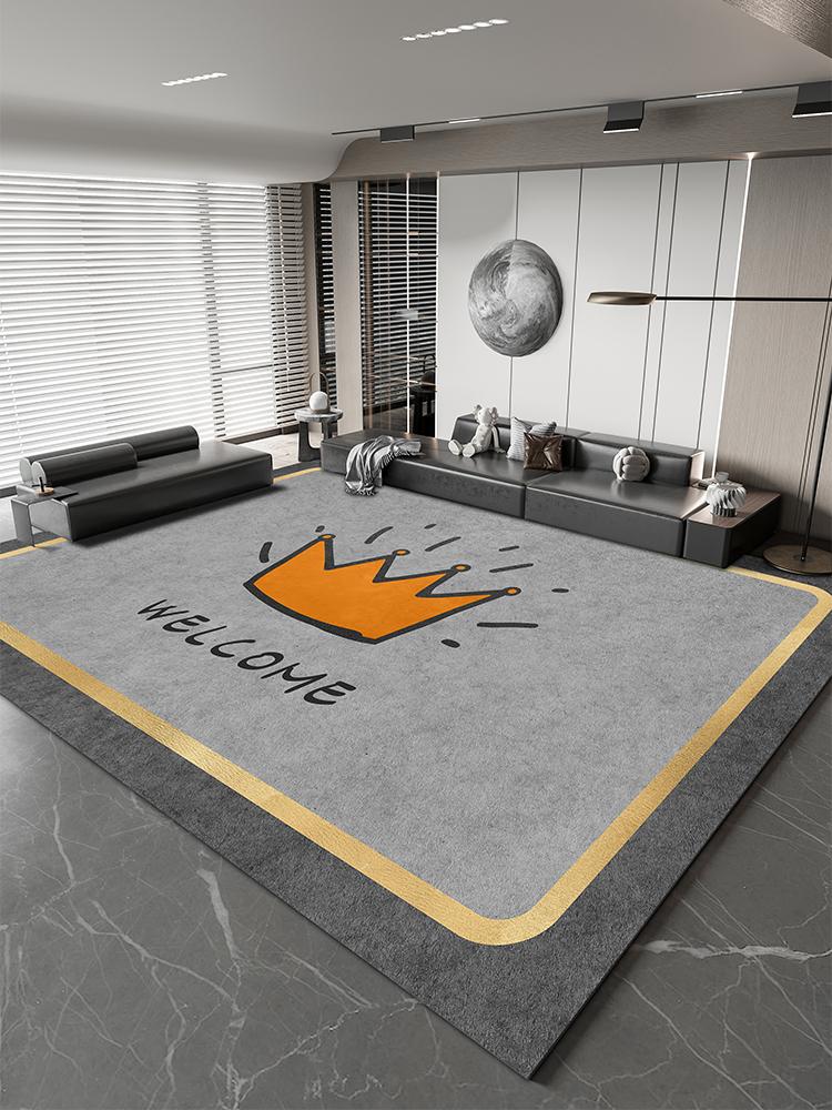 Light Luxury Study Rug Large Area Nordic Style Carpets for Living Room Minimalist Bedroom Decor Bedside Carpet Home Washable Mat