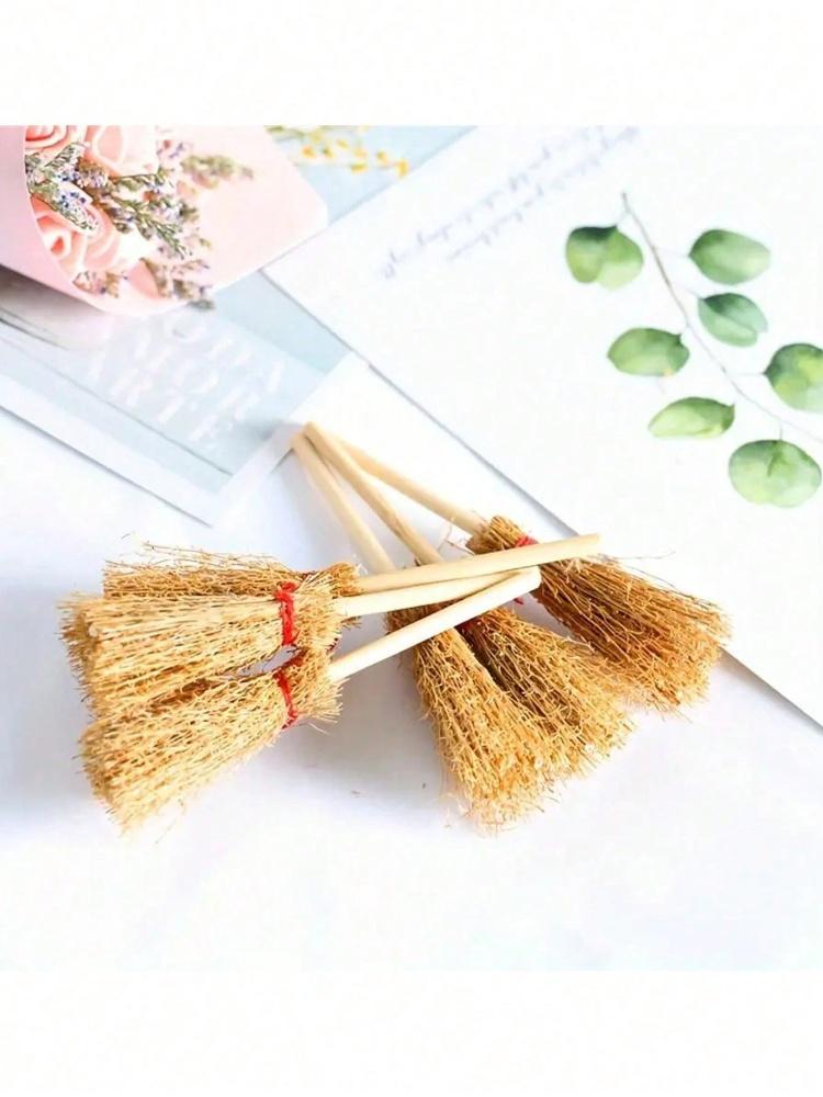 10pcs Halloween Brooms, Mini Brooms, Halloween Decorations, Autumn Decorations, Room Decorations, Kitchen Decorations