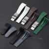 20mm Gummi-Uhrenarmband Passend für Rolex Submariner GMT Master Daytona Silikonband Schwarz Rot Grün Blau Uhrenarmband Armband Gürtel