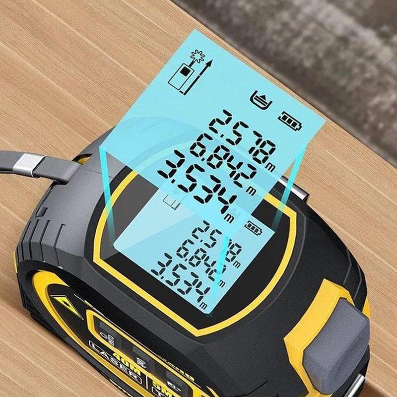 3-In-1 Rangefinder With Led Display Almighty Ruler The High Precision Laser Almighty Ruler Digital Tape Measure Tools