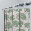 Grüner Monstera Duschvorhang Wasserdicht Dekorative Badezimmerdekoration Für Kinderbadezimmer