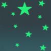12Pcs Luminous Glow In Dark Stars Wall Sticker Home Bedroom Dormitory Decor