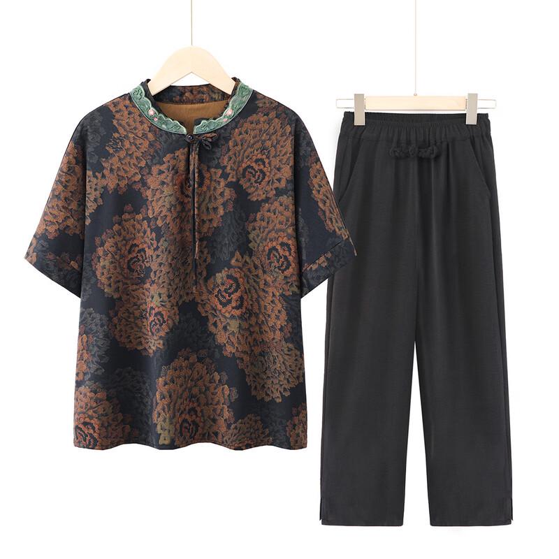 YUZHAOLIN Women s Embroidered Short-Sleeve Summer Top 3XL