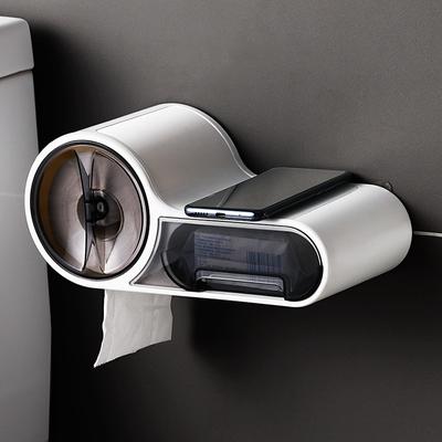 New Portable Toilet Roll Paper Holder Stand Home Storage Rack Hygienic Paper Dispenser Bathroom Wall-mou