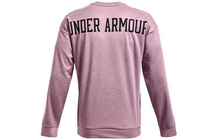 Under Armour RECOVER Sweatshirts Men s Hibiscus Pink Crew Neck Moderate Regular 1361757-699 S