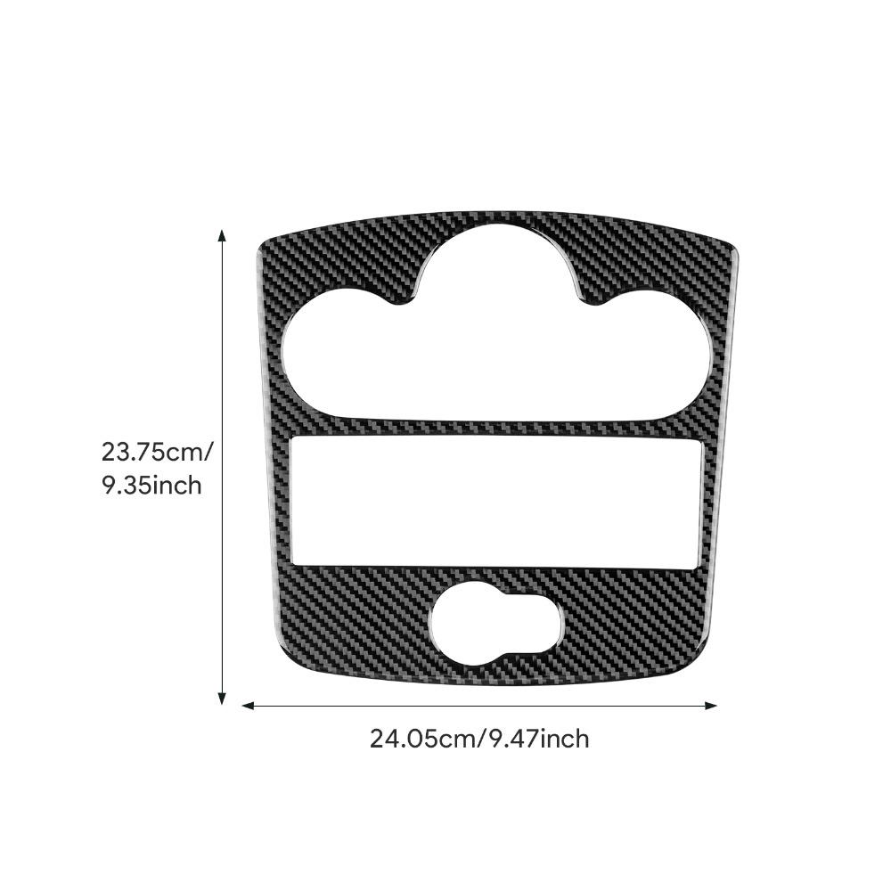Koolstofvezel Voor Renault Clio 3 MK3 2006-2012 Auto Middenconsole Dashboard Sierlijst Radio AC CD Paneel Cover Sticker Auto Accessoires