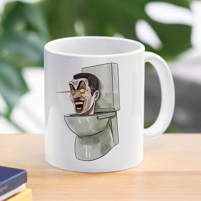 Cartoon Skibidi Toilet Coffee Tea Mugs Speakerman Camcordeman Breakfast Dessert Milk Water Ceramic Cups Home Drinkware Friend Gifts