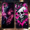 Coque de téléphone pour Xiaomi Poco F7 F6 F5 F4 F3 X7 X6 X5 X4 X3 NFC M4 C51 C55 GT Pro 5G TPU Souple Fundas Crâne Rose Violet Capas