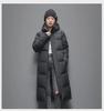 659 Winter Unisex Langer Daunenmantel mit Kapuze - Knielang, Verdickt, Wandelbares Design.