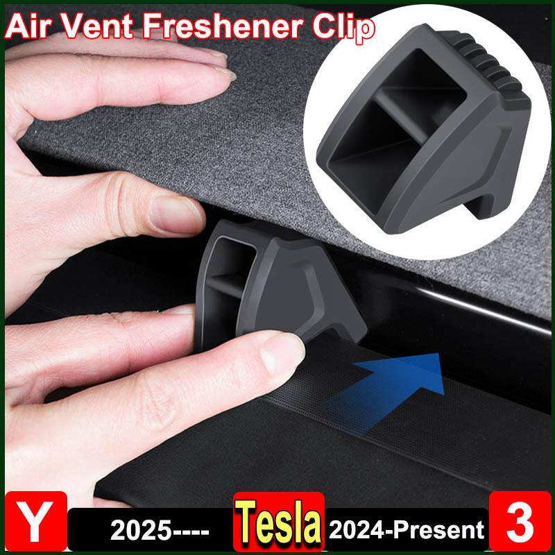 For Tesla Model Y Juniper 2025 Air Vent Freshener Clip Air Outlet Aromatherapy Holder Mount Model3 Highland 2024 Gadget Stand