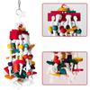 Bird Chewing Toy - Parrot Cage Bite Toys Wooden Block Bird Parrot Toys for Small and Medium Parrots and Birds