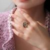 Dawapara Norse Yggdrasil Ring Tree of Life Adjustable Ring Celtics Knot Good Luck Symbol Stainless Steel Jewelry