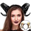 Sheep Horn Headband Devil Demon Horns Headband Role-Play Party Headband for Halloween Costume Cosplay Photo Props Party Costume