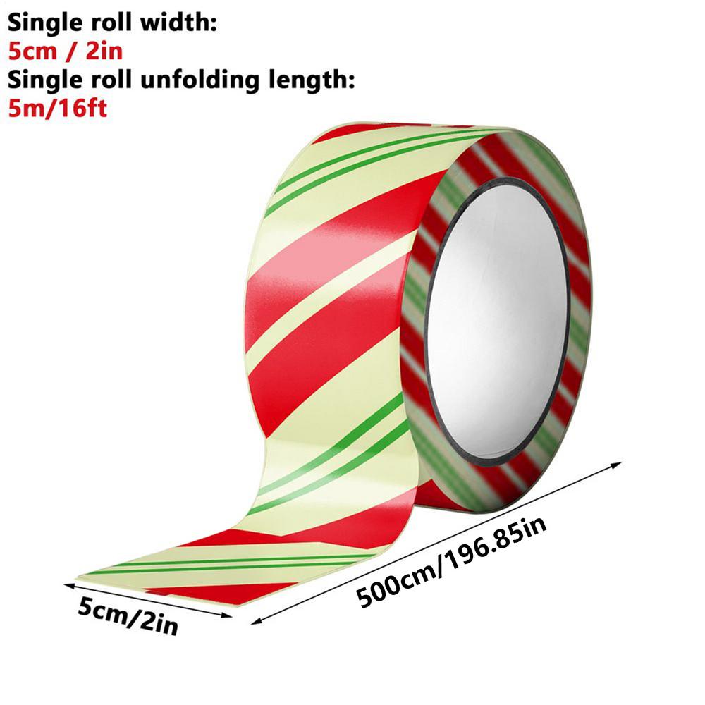 

Luminous Christmas Decoration Warning Tape PVC Fluorescent Hazard Warning Strip 16.4ft Glow In The Dark Seasonal Decor