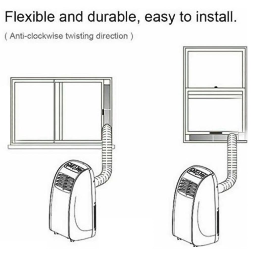 Stretch Exhaust Pipe 130mmx1.5m 130mmx2m 150mmx1.5m
