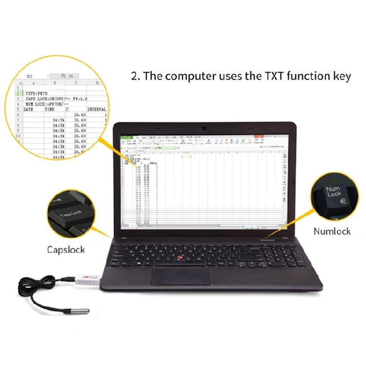 Computer Thermometers Temperature Sensors Logger, Ambients Temperature Monitoring Data Recorders, for Computer PC