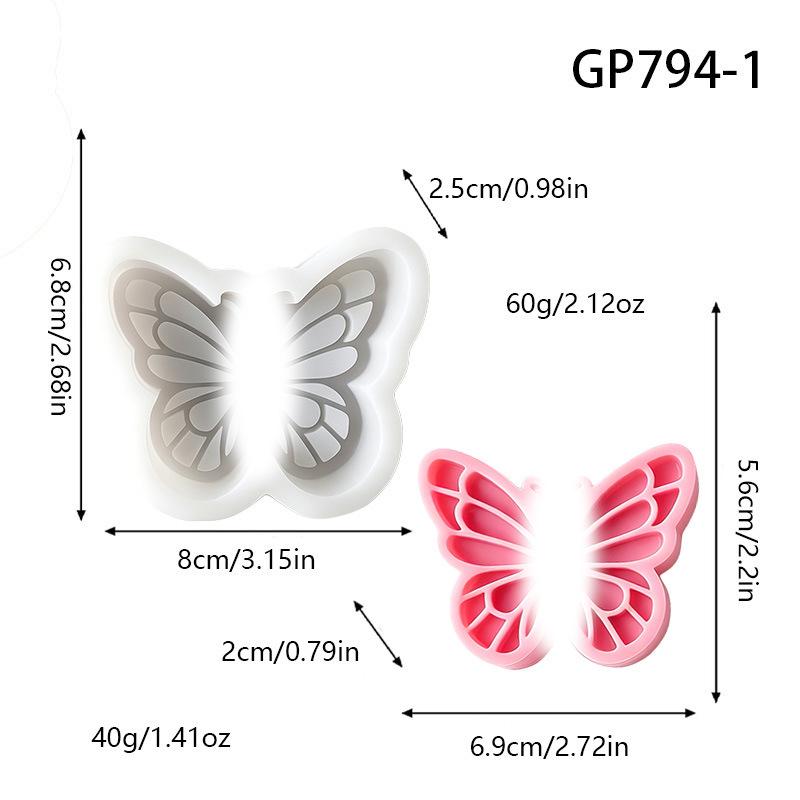 Butterfly Silicone Mold for Aromatherapy, Candle, Chocolate, Cake, and Candy DIY.