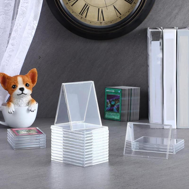 4~12pcs Card Display Holder Protection Cover Cards Storage Supplies Acrylic Transparent MIni Photo Frame Home Decoration TMZ
