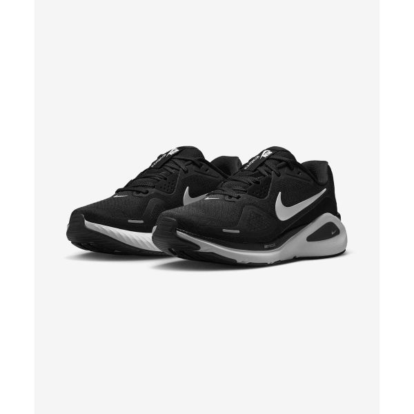 Nike Structure 26 Black White Women Sneakers Wolf-Grey Metallic-Silver HJ1101-003
