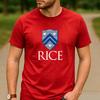Vintage Rice University Houston Owl Shield Crest Aesthetic Graphic T Shirt Unisex Crew Neck Short Sleeve Alumni Gift Top