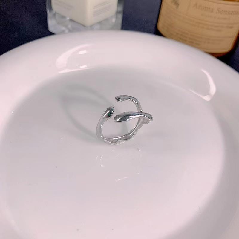 Simple Stainless Steel Adjustable Women's Ring Statement Jewelry for Women Designer Opening Finger Ring Wholesale Dropshipping