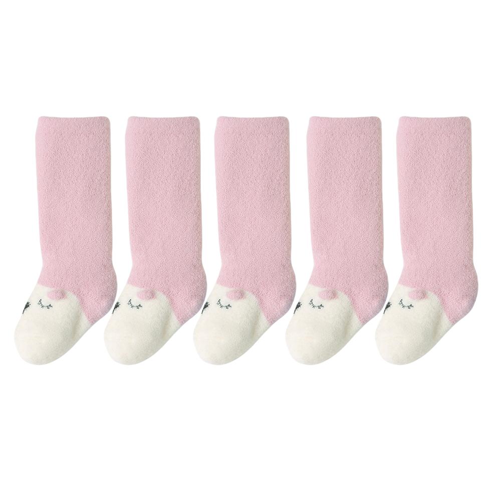 5Pairs 0-36M Winter Baby Newborn Socks Thick Warm Long Leg Socks Soft  Comfortable Boy Girl Toddler Socks