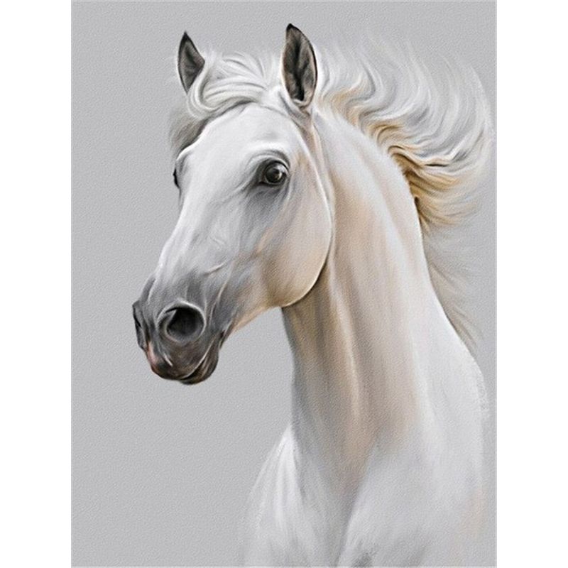 Diamond Painting Horse Full Round Diamond Embroidery Animals Picture 5D Diy Mosaic Rhinestone Home Decoration