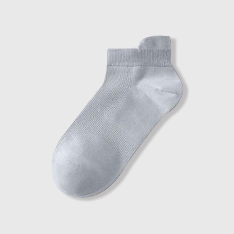 Women's Summer Thin Solid Color Mesh Earpiece Boneless Commercial Cotton Short Tube Boat Socks