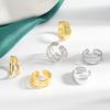 Minimalist Cool Tone Metal Ear Cuff Clip On Earrings For Women No Piercing Needed Small Elegant Jewelry Accessory