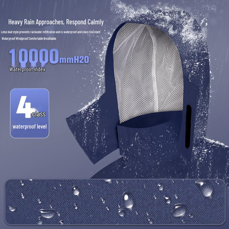 Machine Knight Waterproof Motorcycle Rain Suit: Thickened, Separate Raincoat & Pants for Heavy Rain Protection